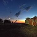 2019-08-05 Sunset + Old Train Caboose - Michael St. Laurent